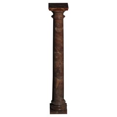 Delicate Marble Column Red Onyx, 20th Century