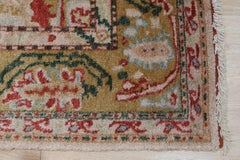 Light Ivory Color Turkish Oushak Design Rustic Hand-Knotted Modern Rug Carpet