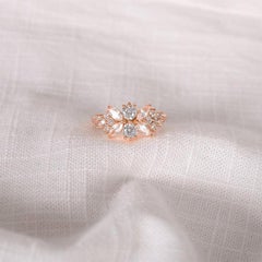 Delicate Moissanite Ring 925 Sterling Silver Round Cut Ring Anniversary Gift .