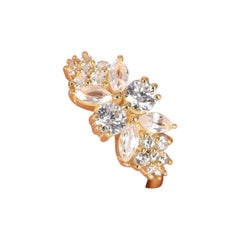 Delicate Moissanite Ring 925 Sterling Silver Round Cut Ring Anniversary Gift .