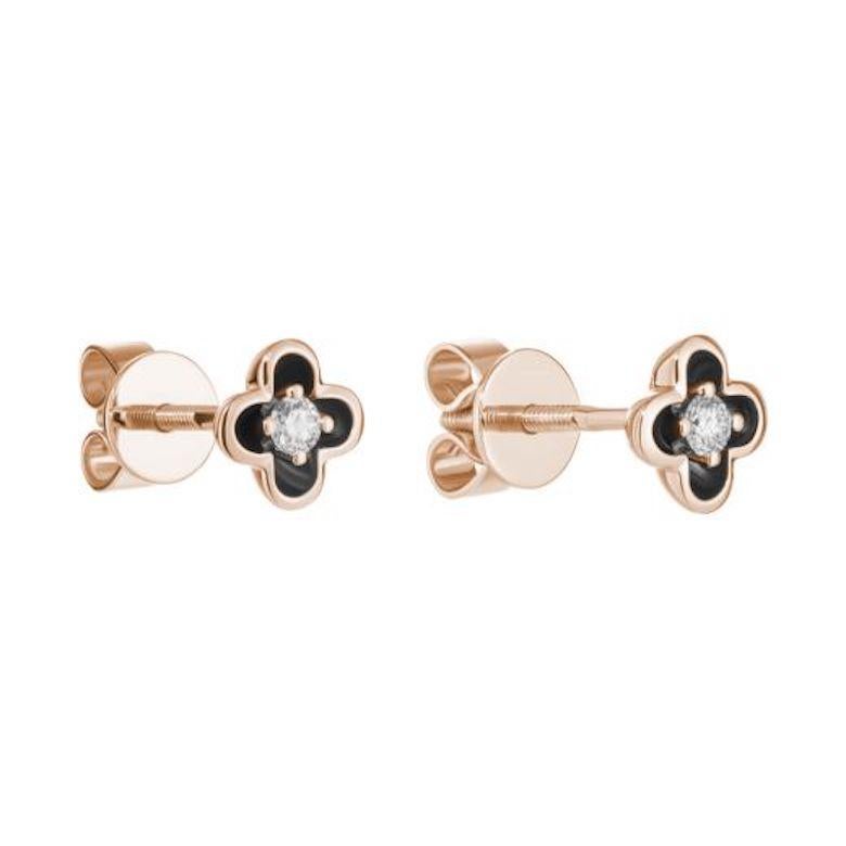 delicate rose gold earrings