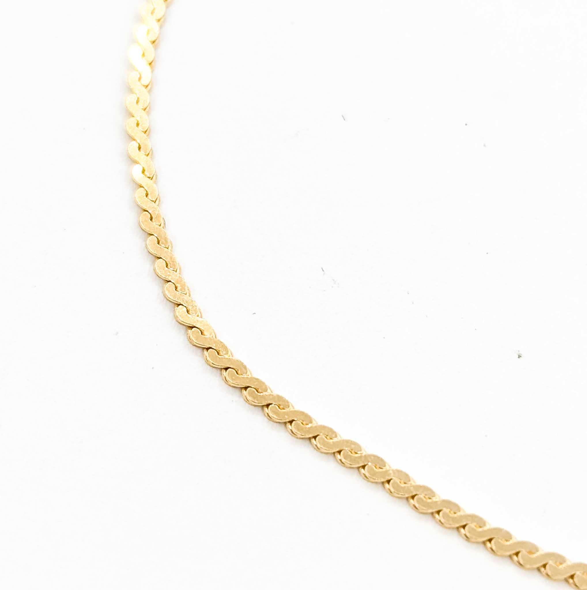 Donna Delicate S-Link Bracelet in 14k Yellow Gold in vendita