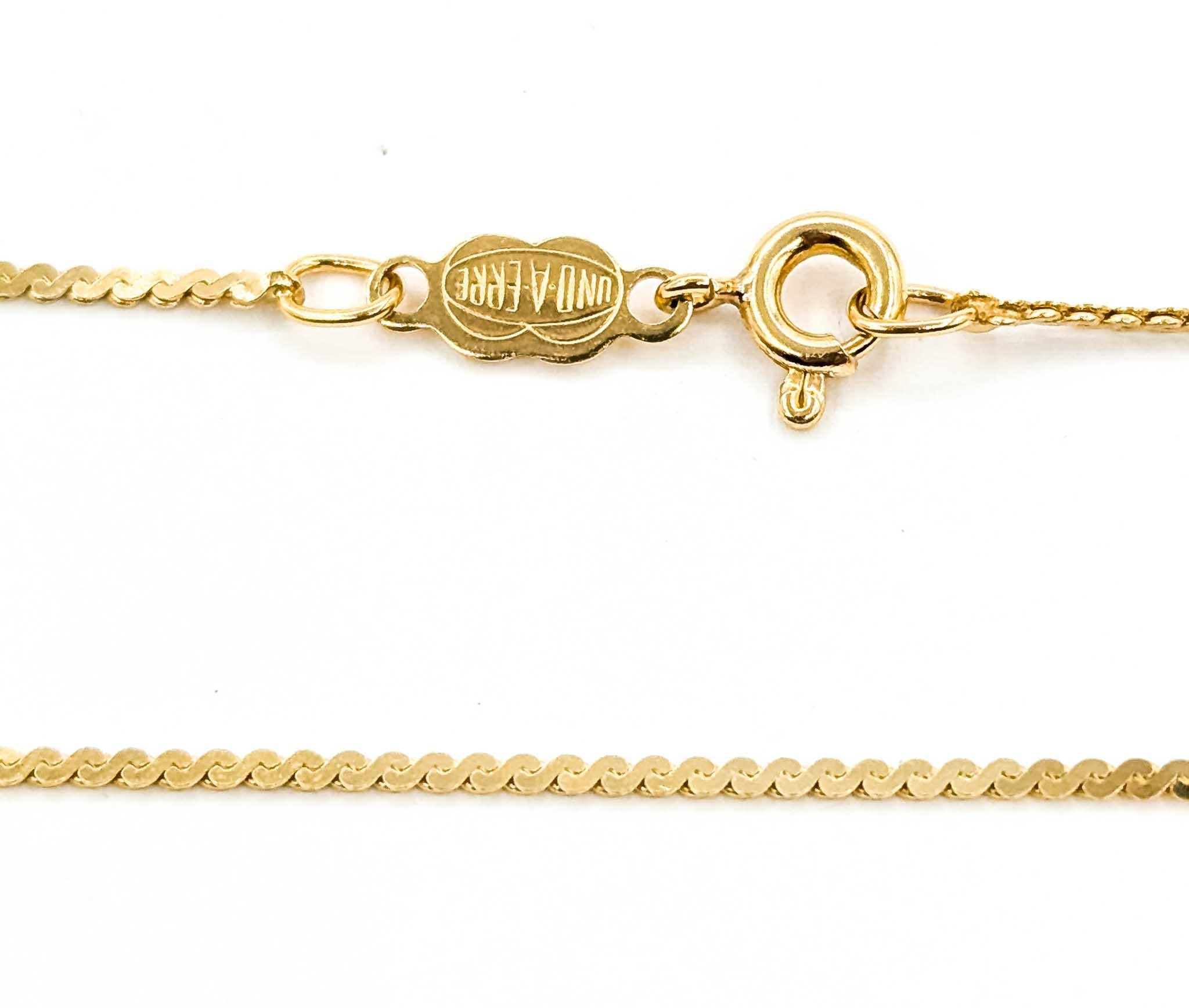 Delicate S-Link Bracelet in 14k Yellow Gold in vendita 3