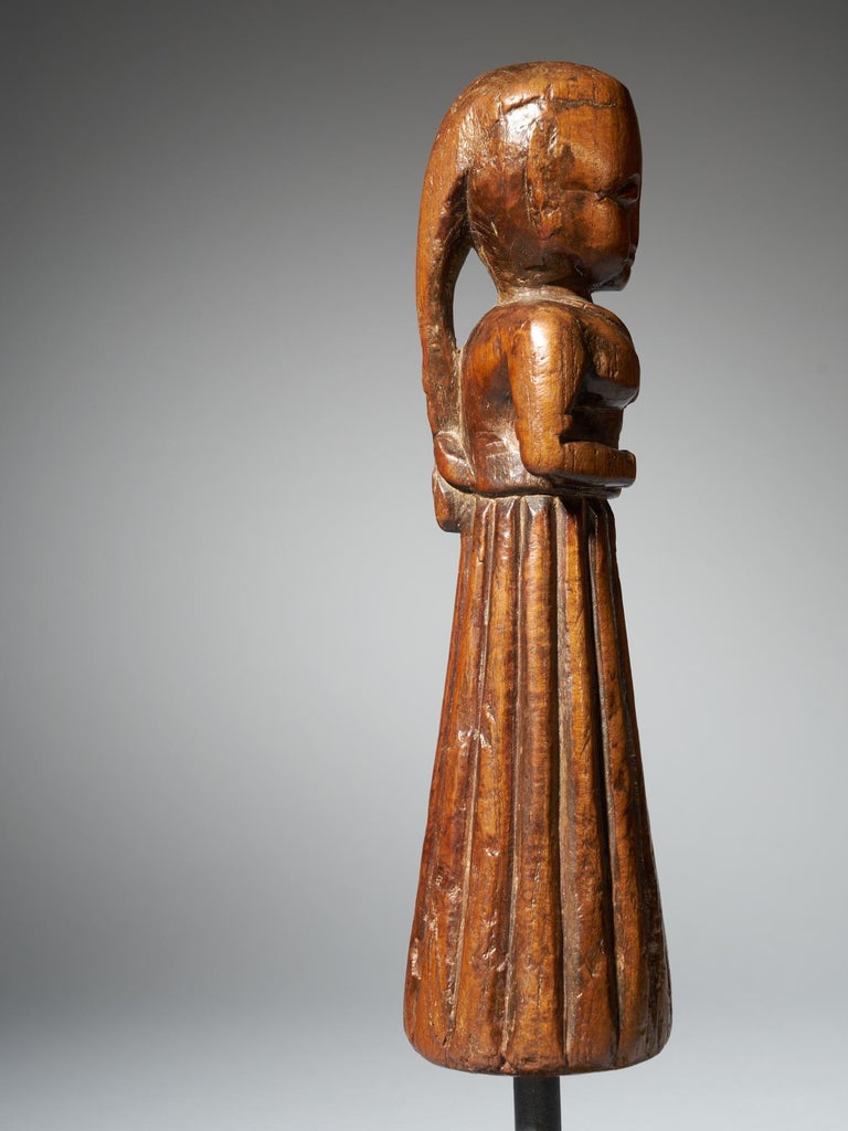 Delicate Wooden Female Figure, India, Tribal Art For Sale at 1stdibs