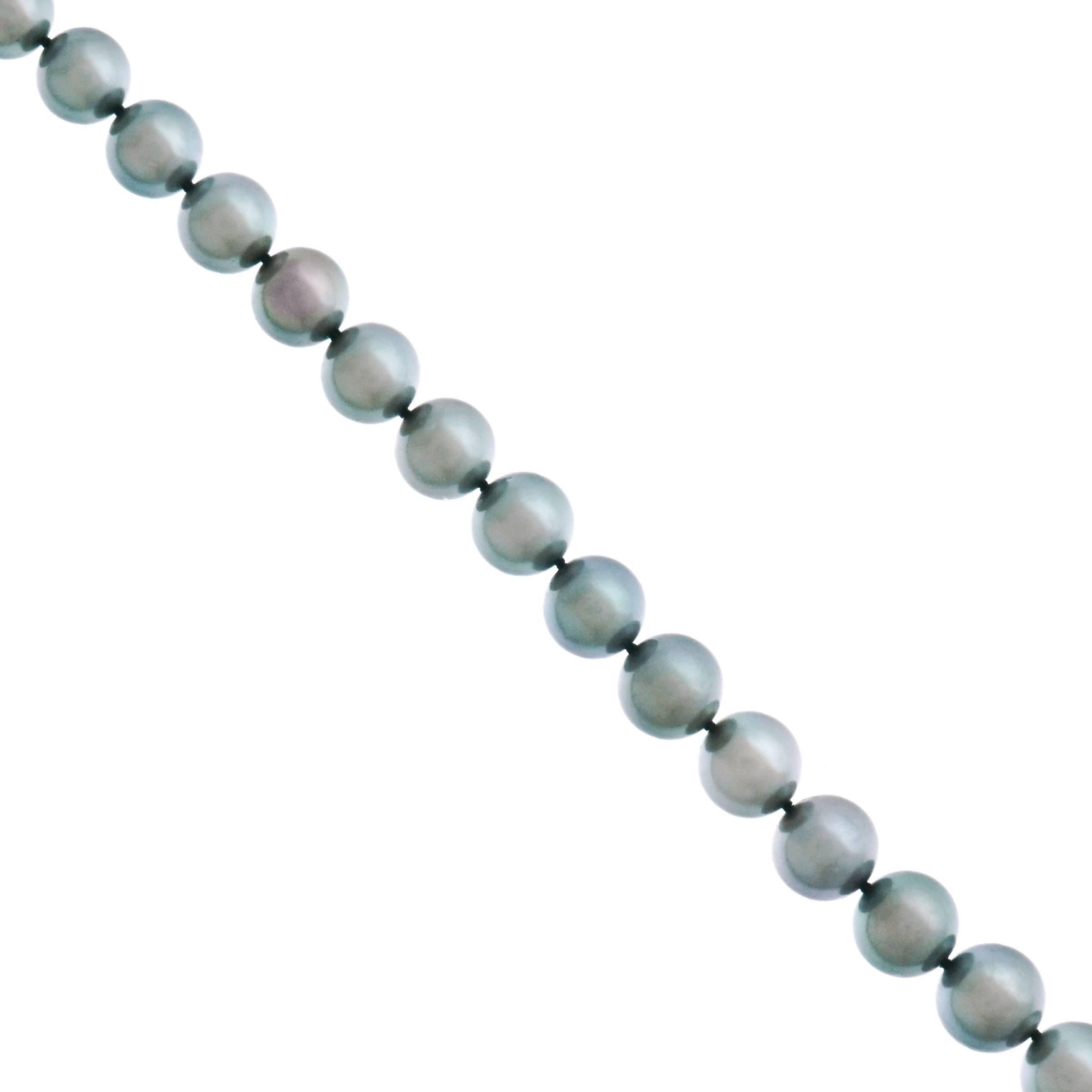 Delicately Colored South Sea Pearl Necklace with Gold Catch 5