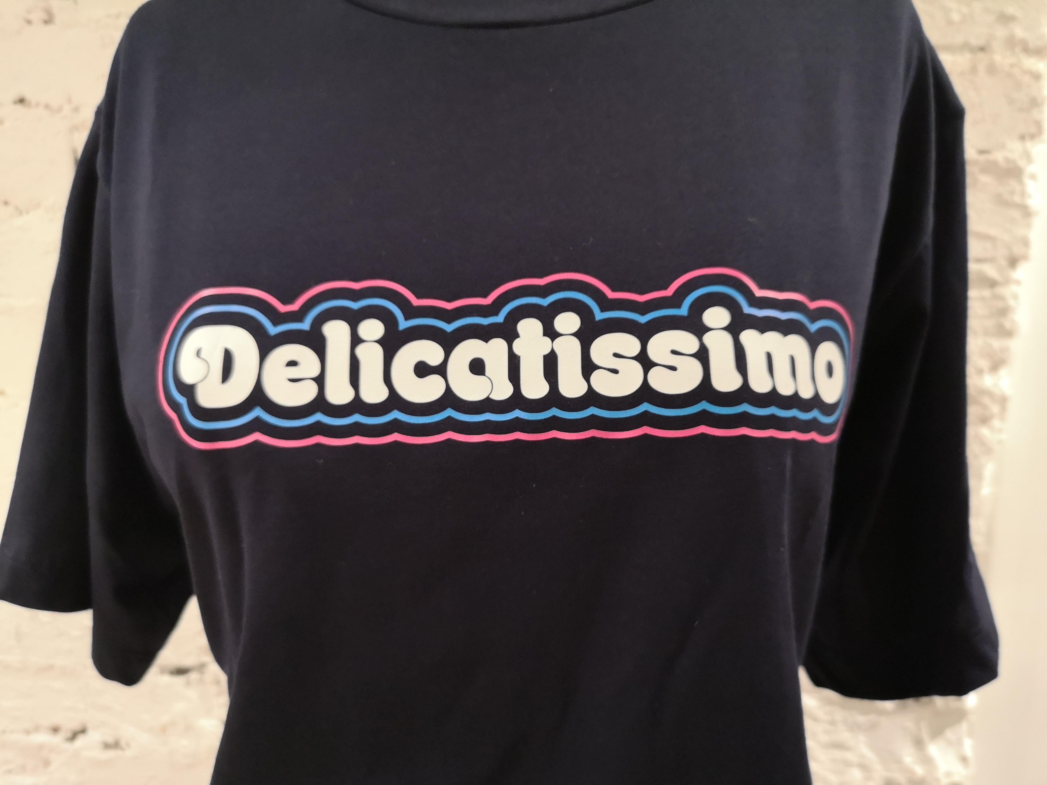 Delicatissimo blue unisex t-shirt In New Condition In Capri, IT