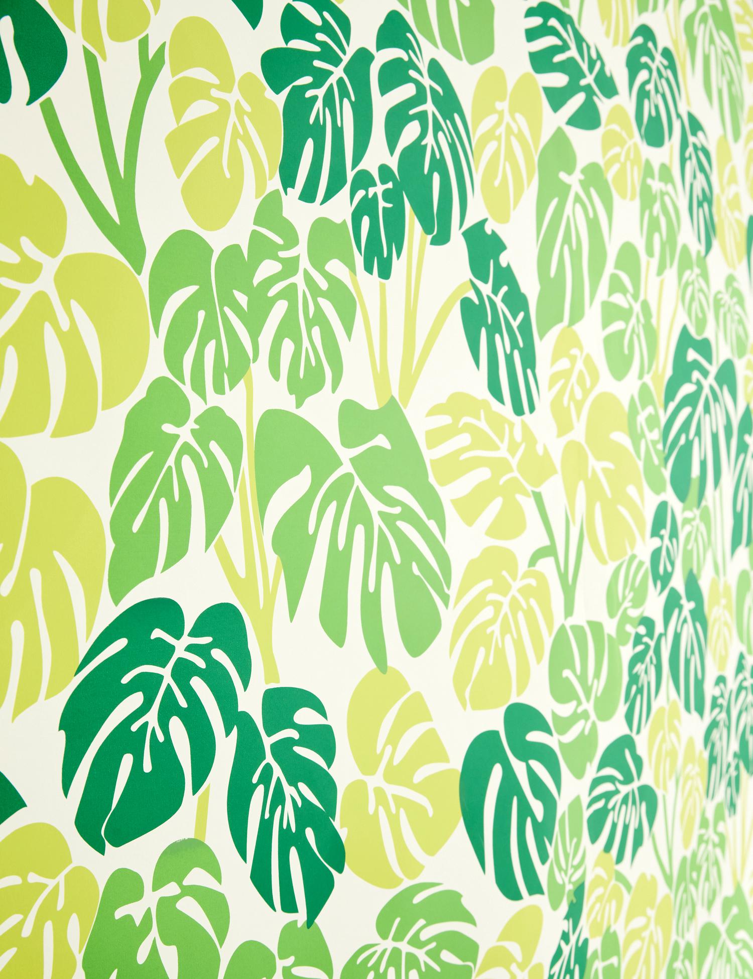 Contemporary Deliciosa Designer Wallpaper in Bungalow 'Kelly, Chartreuse, and Lime Green' For Sale