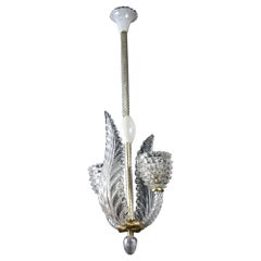 Delicious Murano Glass Pendant or Lantern by Ercole Barovier, 1930