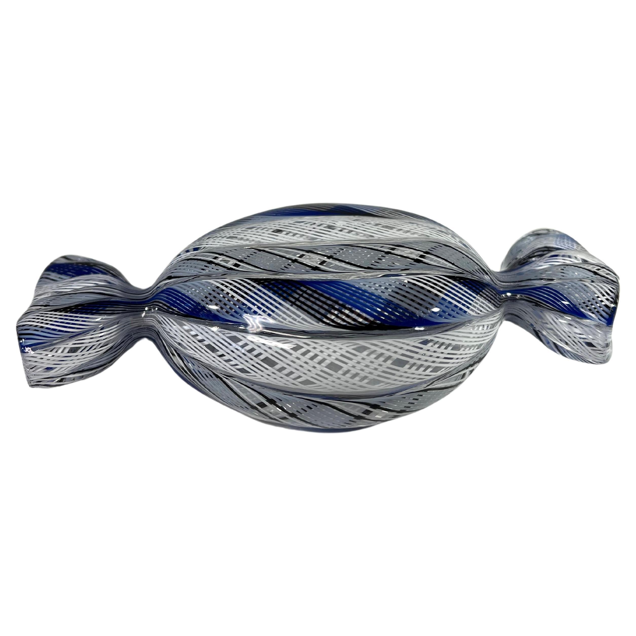 Delicious Zanfirico Hand Blown Sweetie By Mike Hunter, Twists Studio, Scotland For Sale