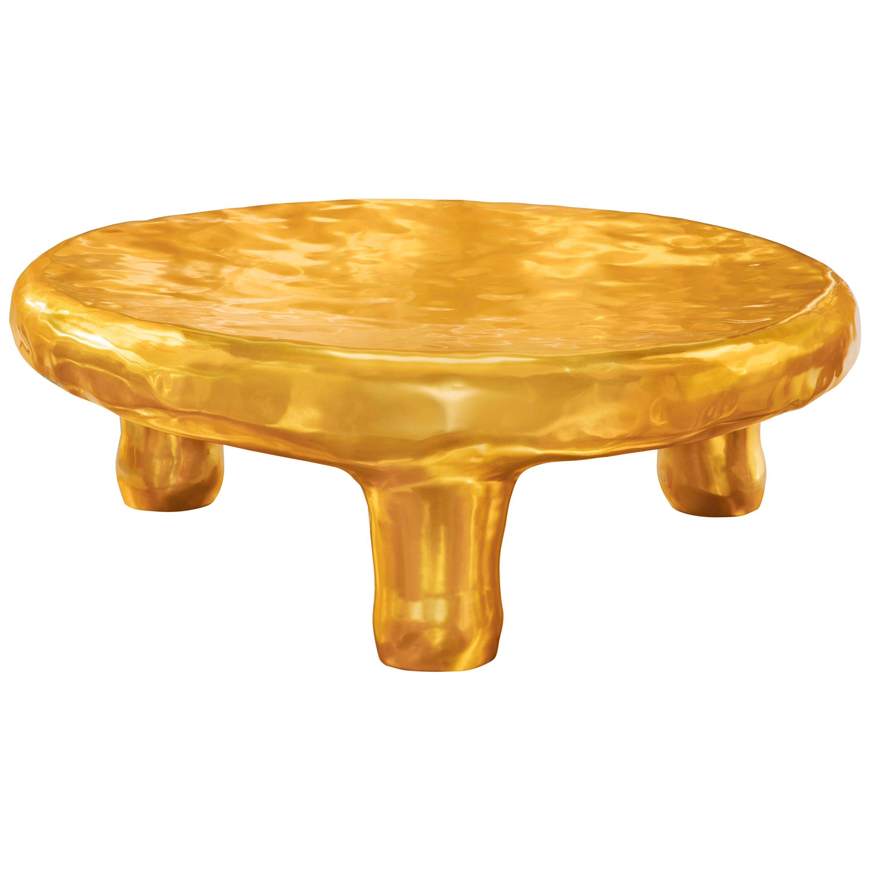 Delight Coffee Table in Brass by Scarlet Splendour