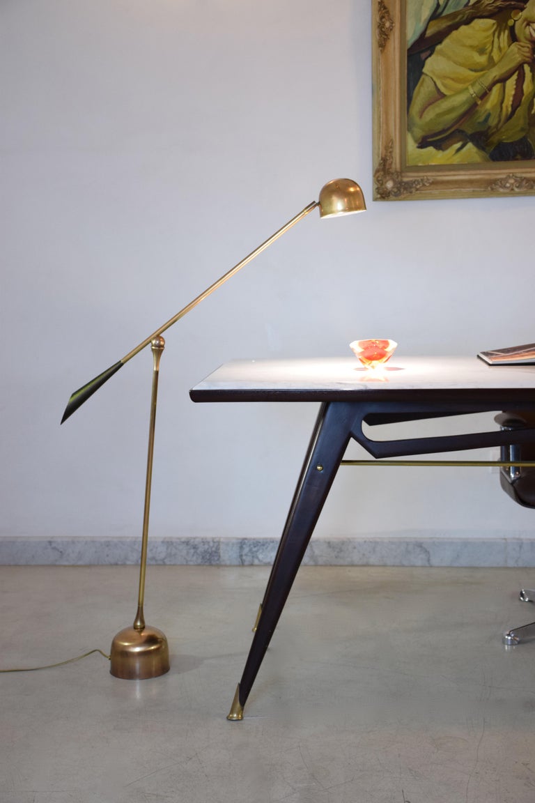 De.Light F4 Contemporary Articulating Brass Floor Lamp, Flow Collection In New Condition For Sale In Paris, FR