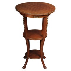 Vintage Delightful Empire Side Table, Solid Wood Around 1910