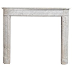 Delightful French Louis XVI "Demi Lune" Style Fireplace Mantel