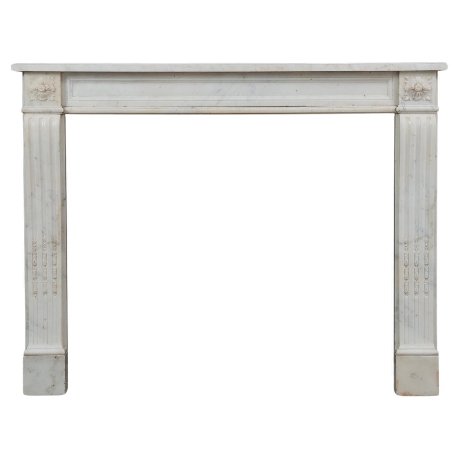Delightful French Louis XVI Style Fireplace Mantel