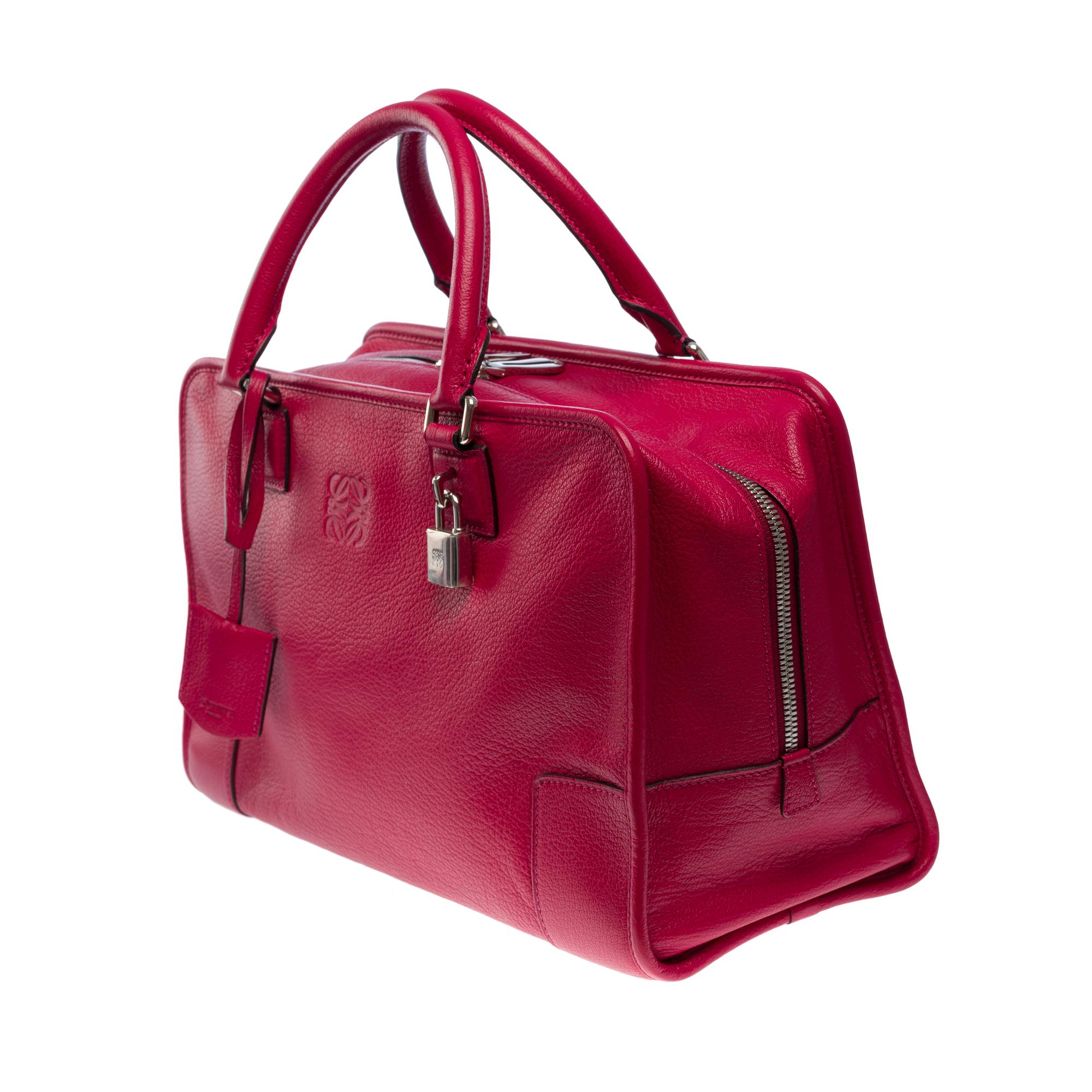 Delightful Loewe Amazona 36 (GM) handbag in red leather, SHW For Sale 1
