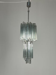 Delightful Murano Glass Waterfall Chandelier Venini, 1960s