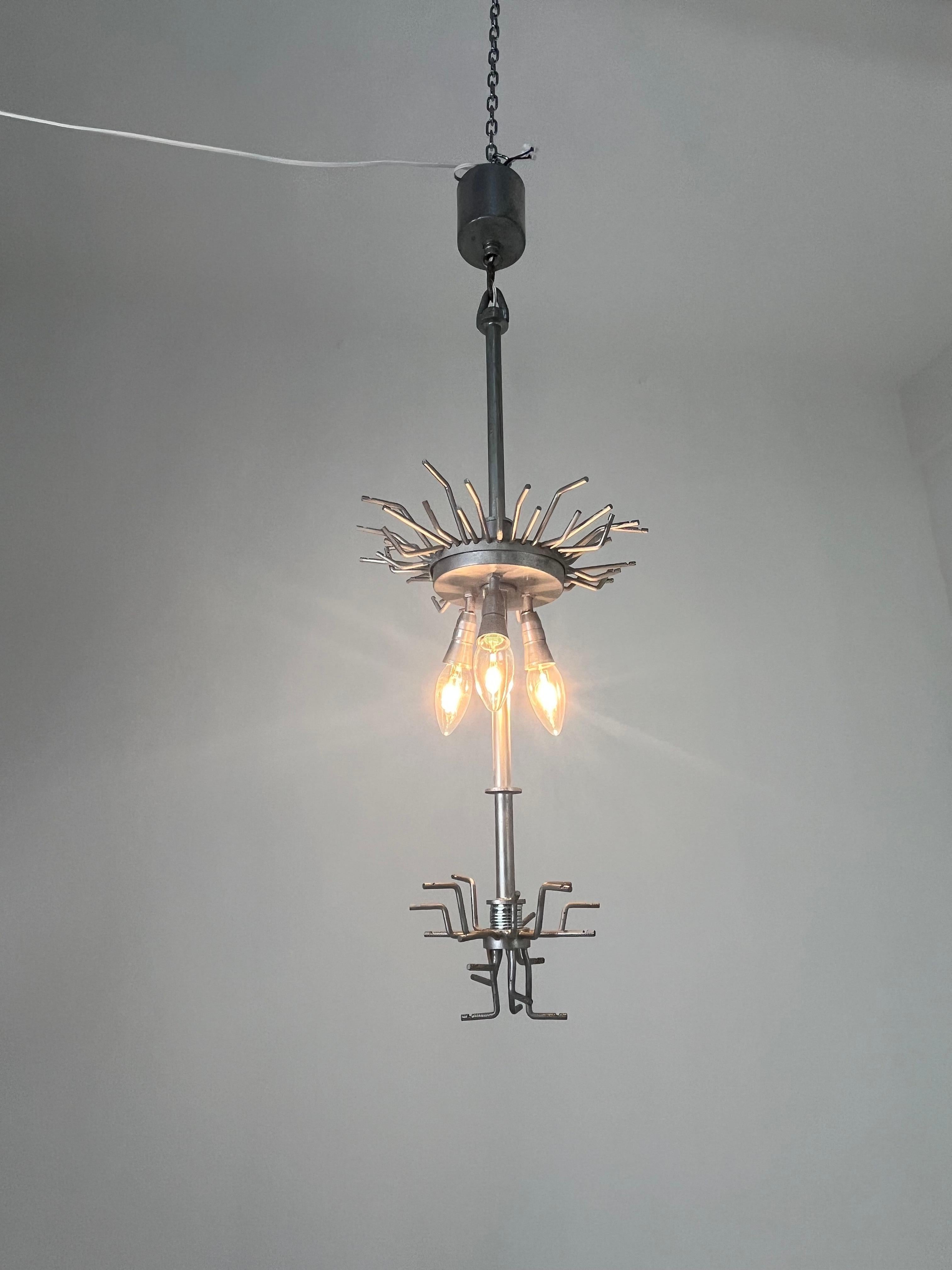 Delizioso lampadario a cascata in vetro di Murano Venini, anni '60 in vendita 3
