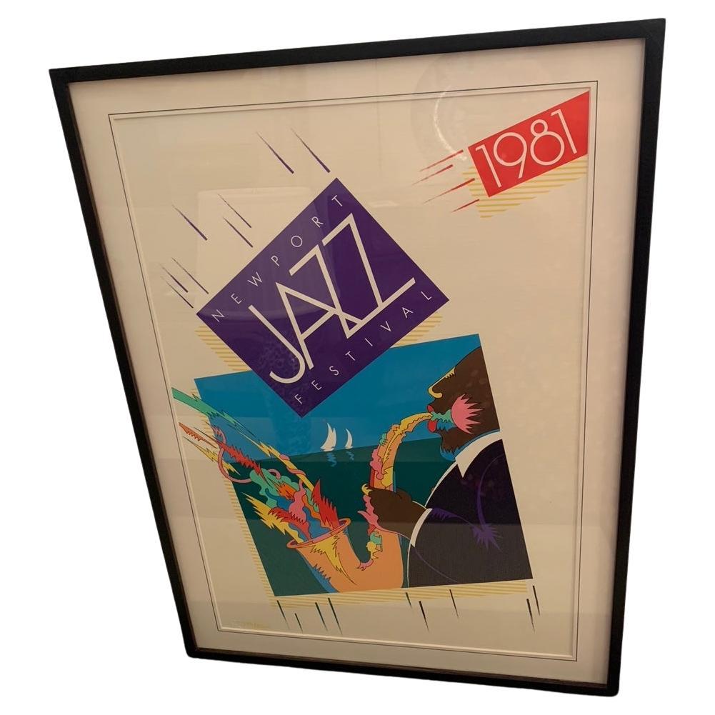 Delightful Newport Jazz Festival Limited Edition Poster For Sale
