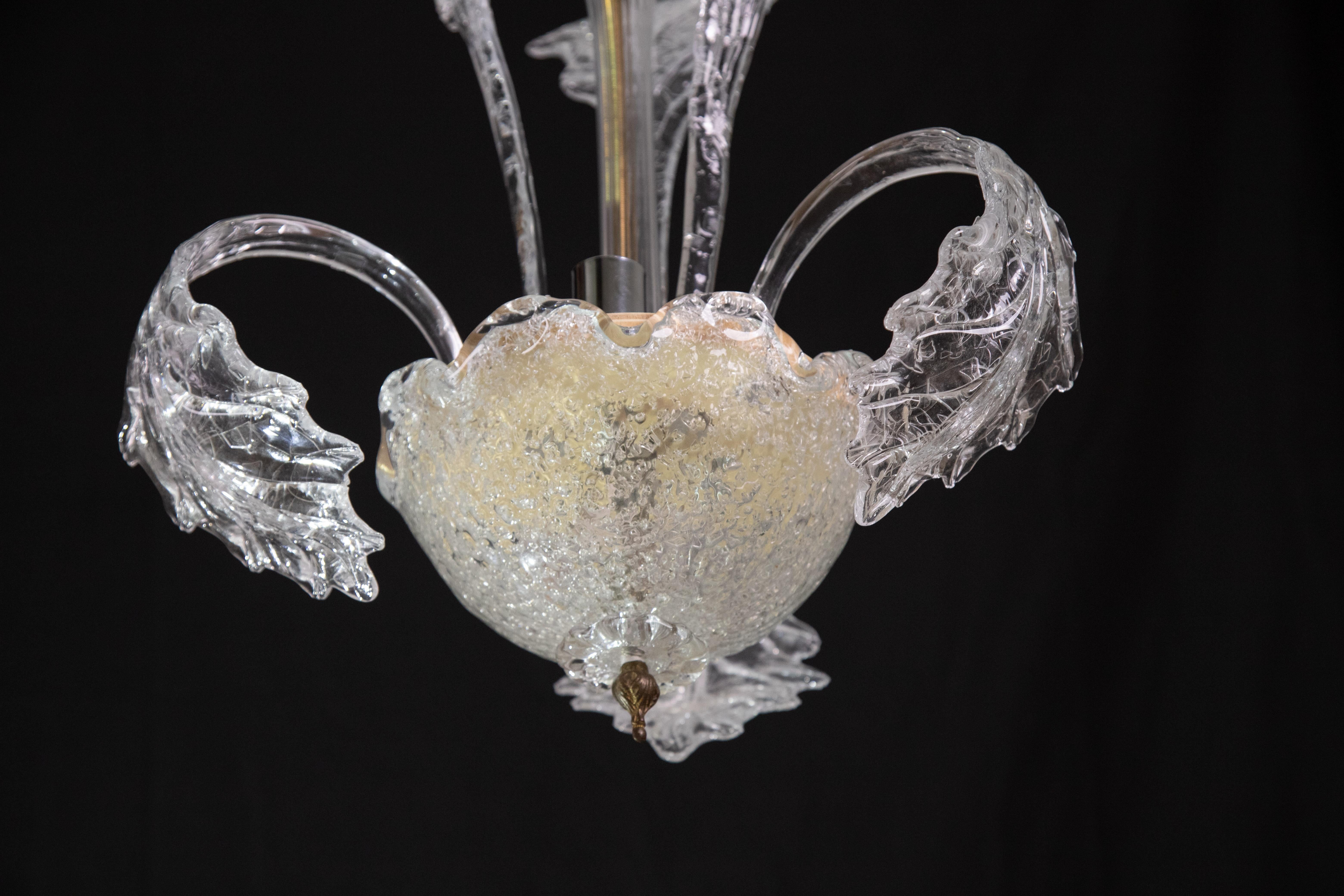 Delightful Vintage Murano Chandelier, 1970s For Sale 6