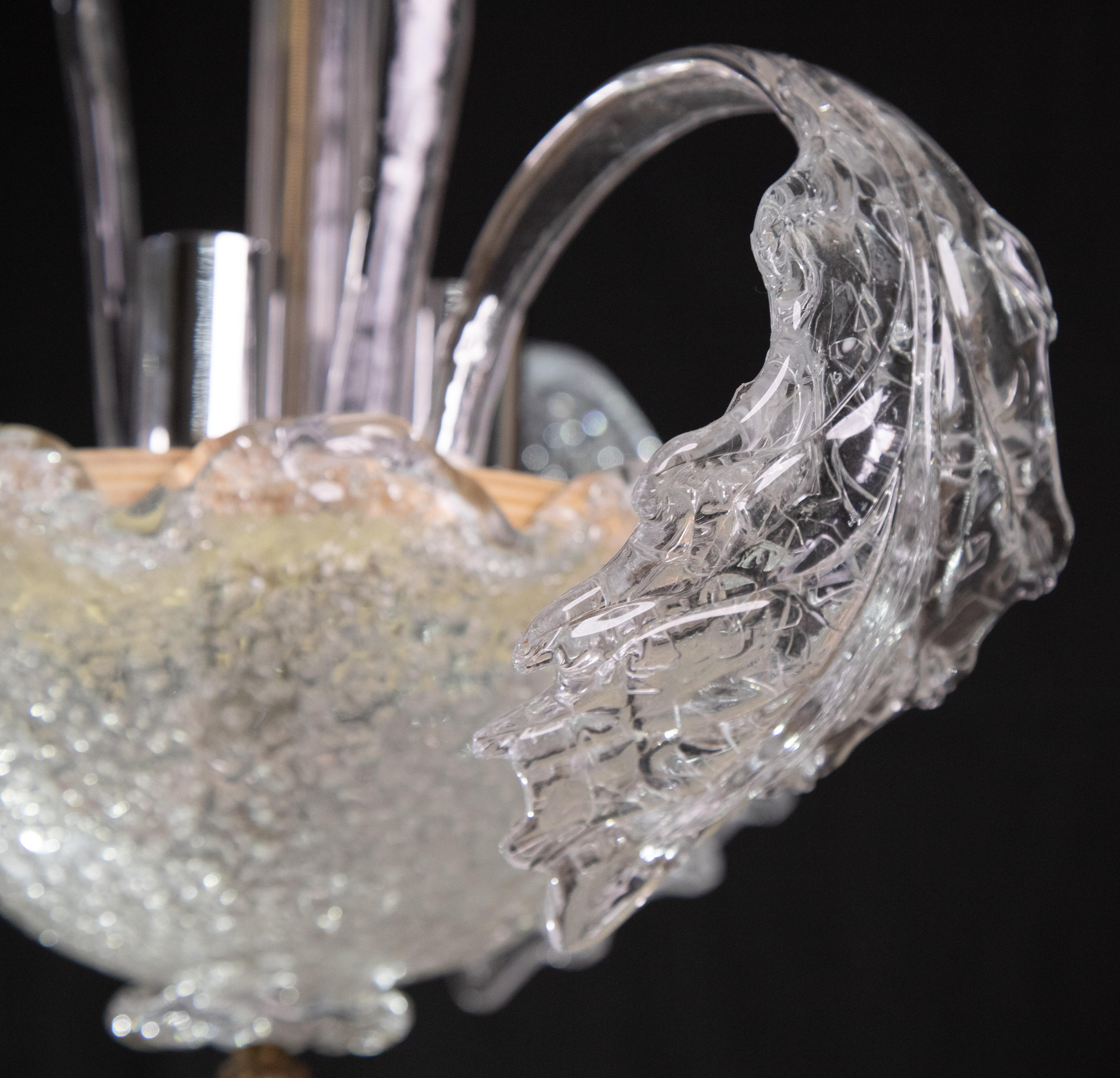 Encantadora araña vintage de Murano, años 70 en venta 7