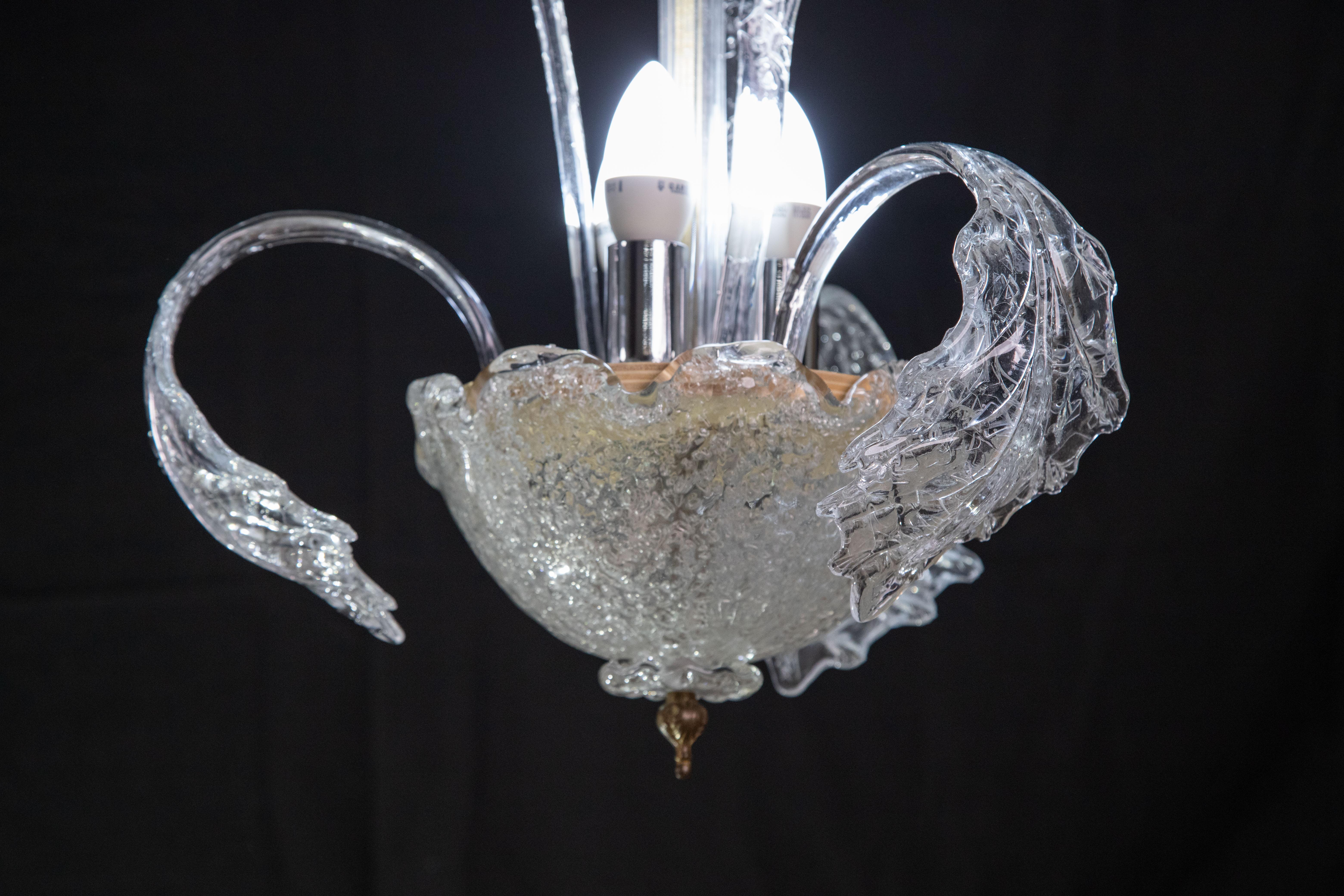 Encantadora araña vintage de Murano, años 70 en Bueno estado para la venta en Roma, IT