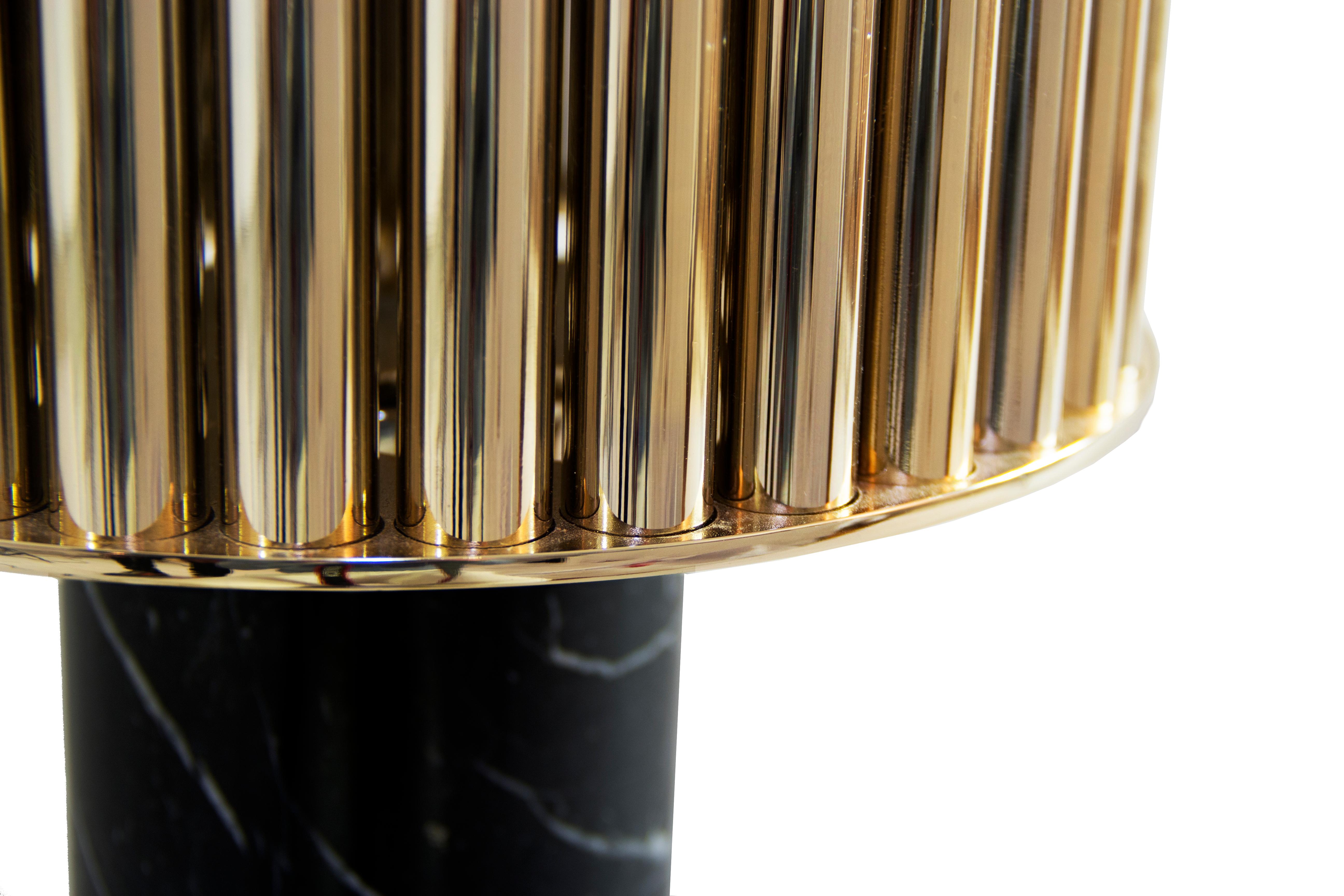 black marble base table lamp