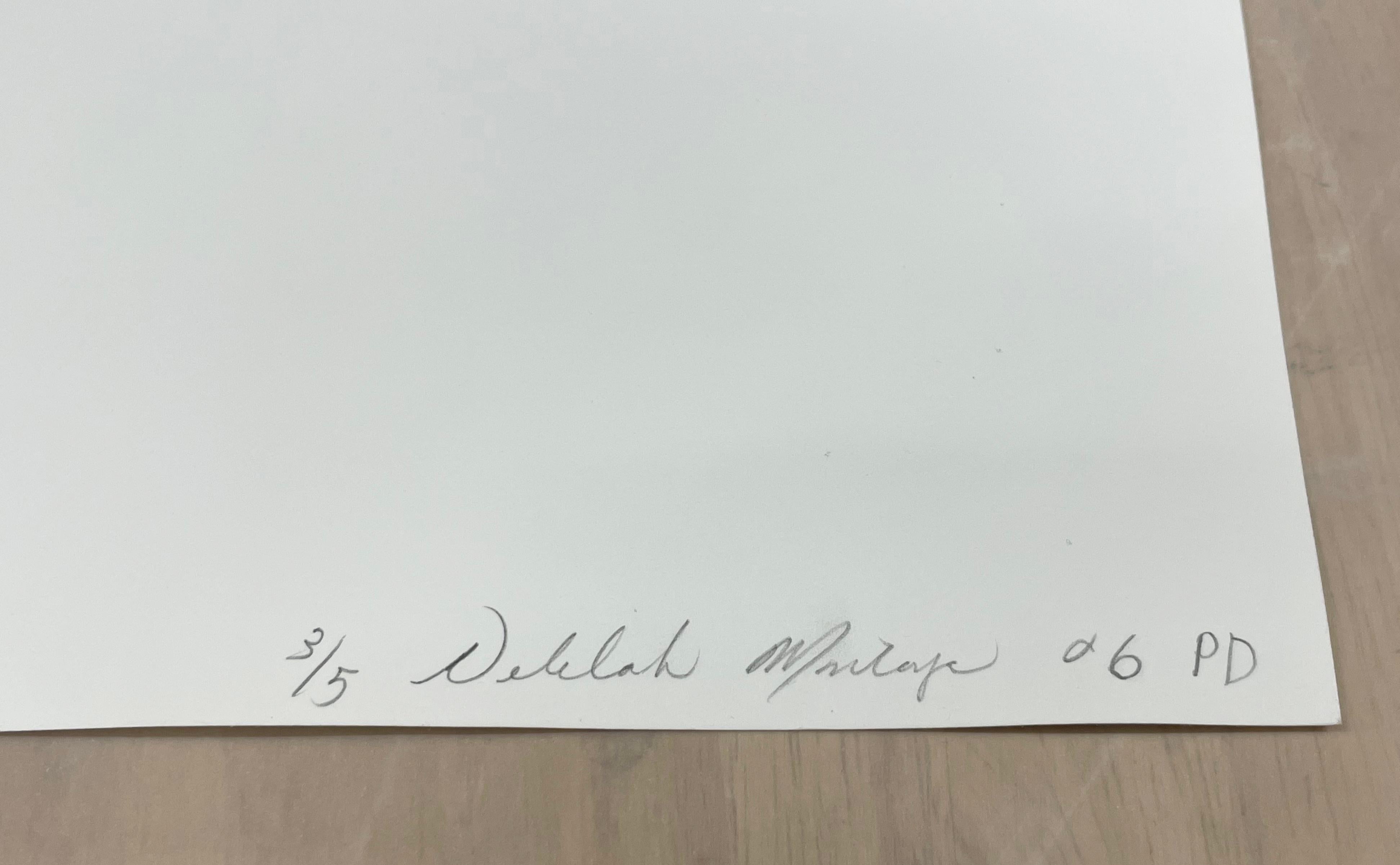 Pink ist eine limitierte Auflage des Schwarz-Weiß-Porträts einer Boxerin, die in einem Hotelzimmer posiert und die Hände zu Fäusten geballt hat.

Vintage Silber Gelatine Druck
Bildgröße: 9,75 x 7,75 Zoll.
Papierformat: 10 x 8 Zoll.
Auflage 3/5
Verso