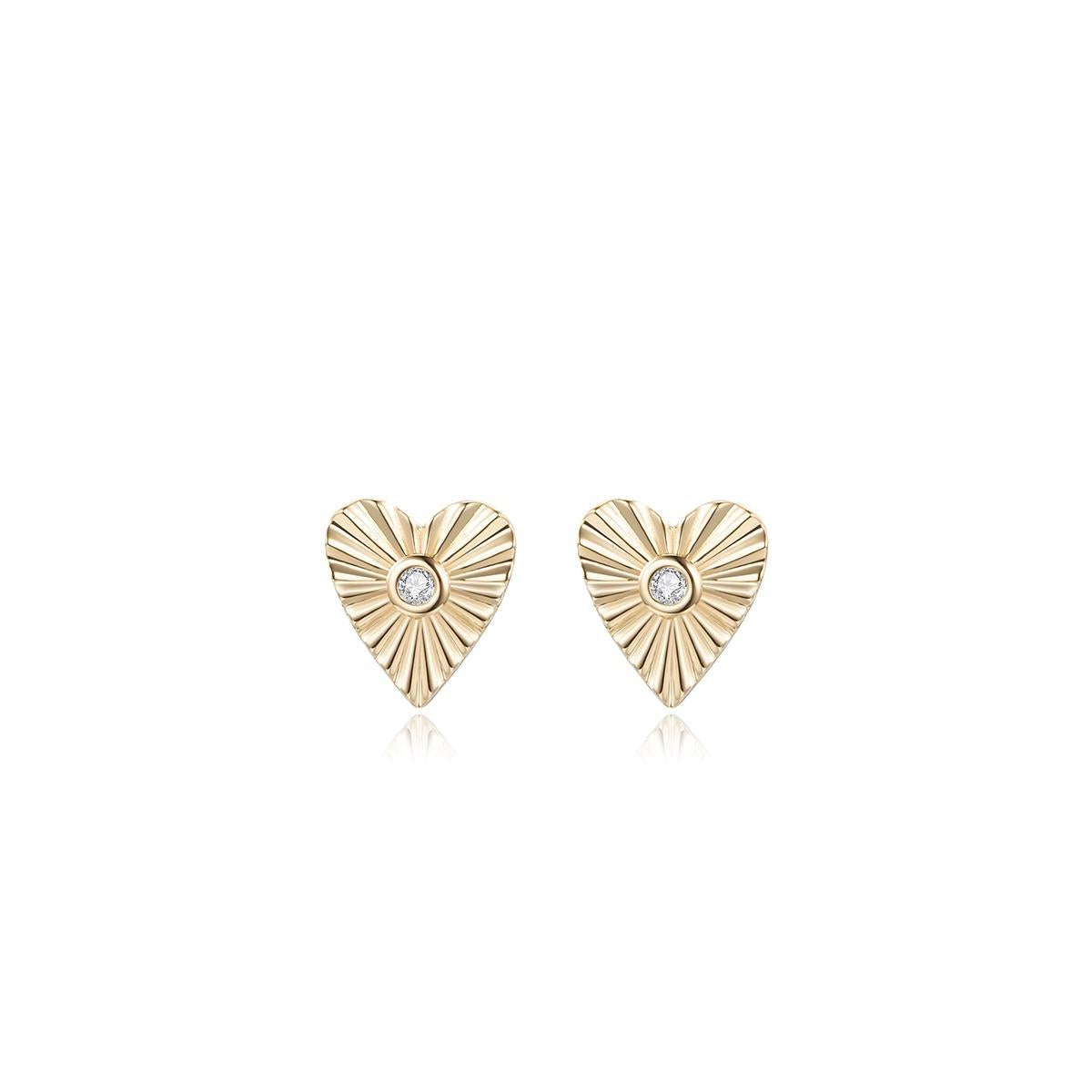 Earring Information
Diamond Type : Natural Diamond
Metal : 14k
Metal Color : Yellow Gold
Diamond Shape : Round Diamond
Diamond Carat Weight : 0.03ttcw
Diamond Color-Clarity : G-SI
Size	: 9.5mm*8.5mm
Lead Time : 4-8 Weeks (If out of Stock)


JEWELRY