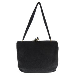 Delill - Sac à main carré en perles de verre, années 1940