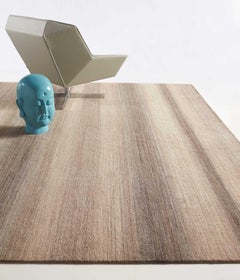 Delinear "Vapor" Ombre´ Tibetan Hand Knotted Wool Rug