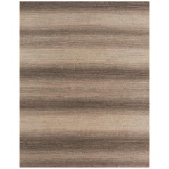 Delinear "Vapor" Ombre´ Tibetan Hand Knotted Wool Rug