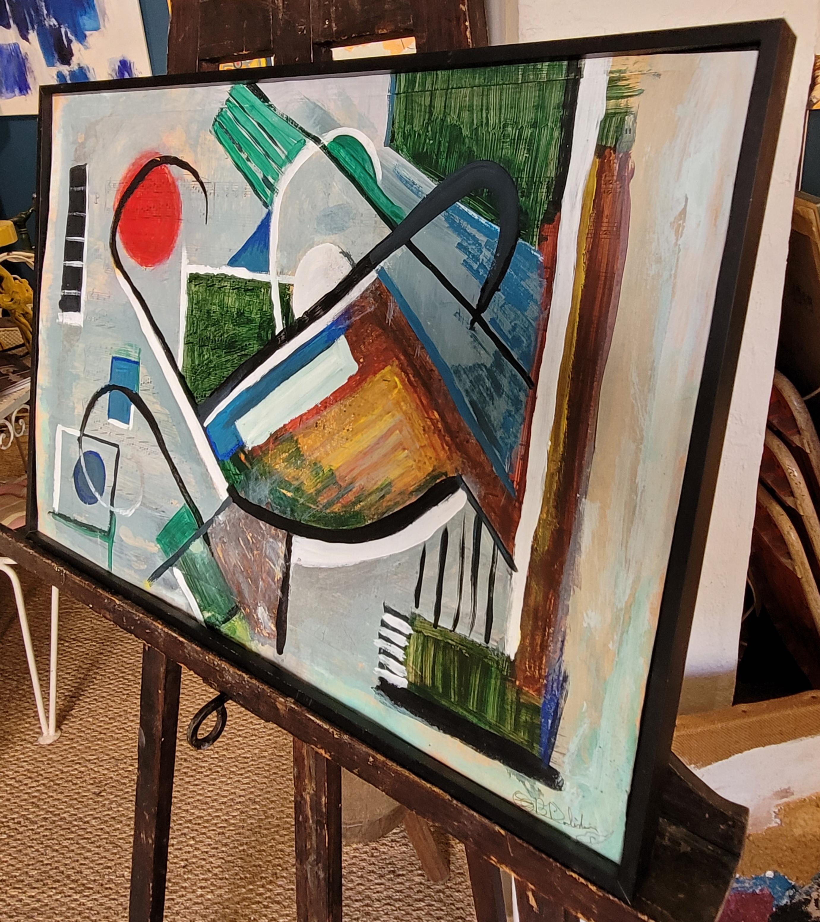 Abstrait sur le thème de la musique. Hommage à Kandinsky. en vente 7
