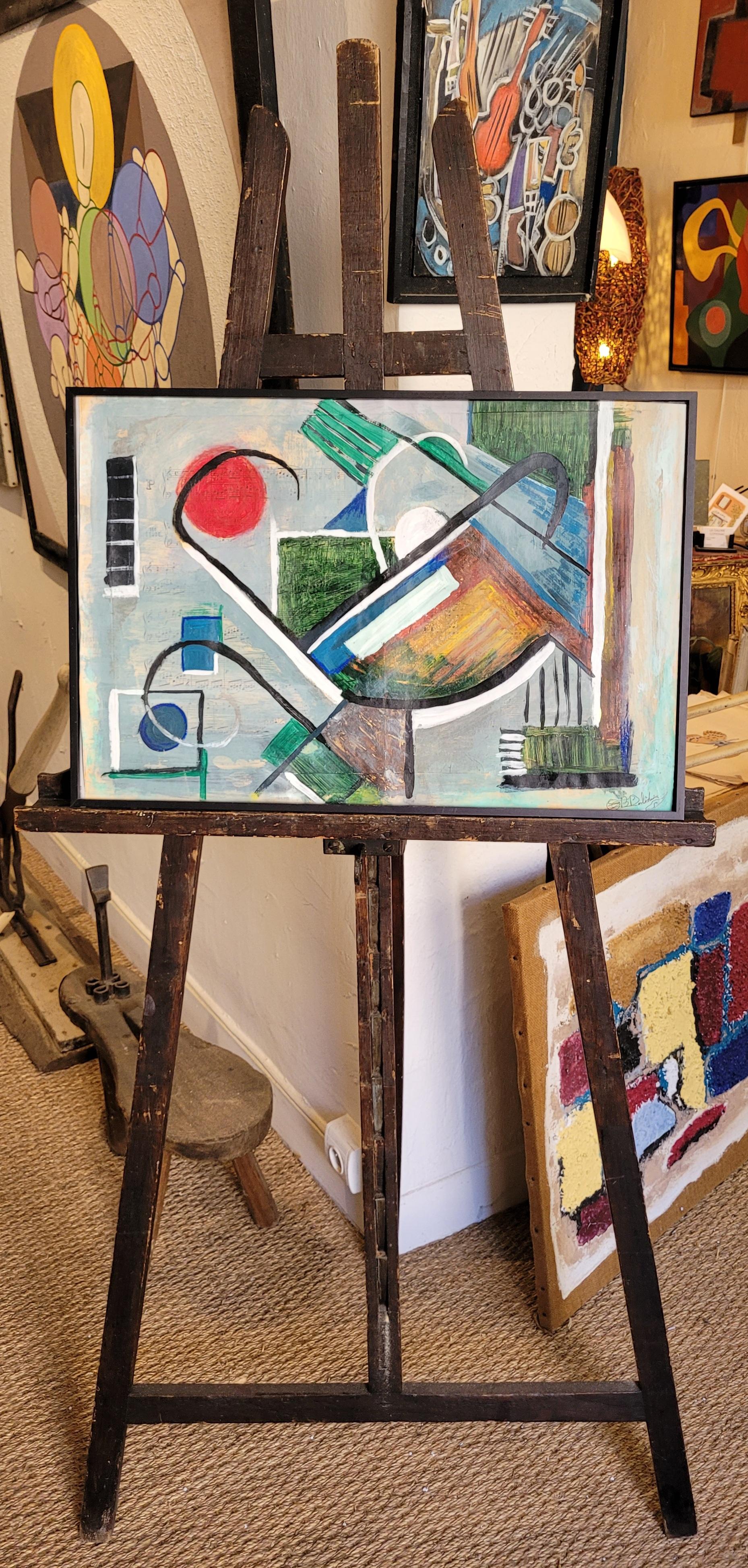 Abstrait sur le thème de la musique. Hommage à Kandinsky. en vente 8