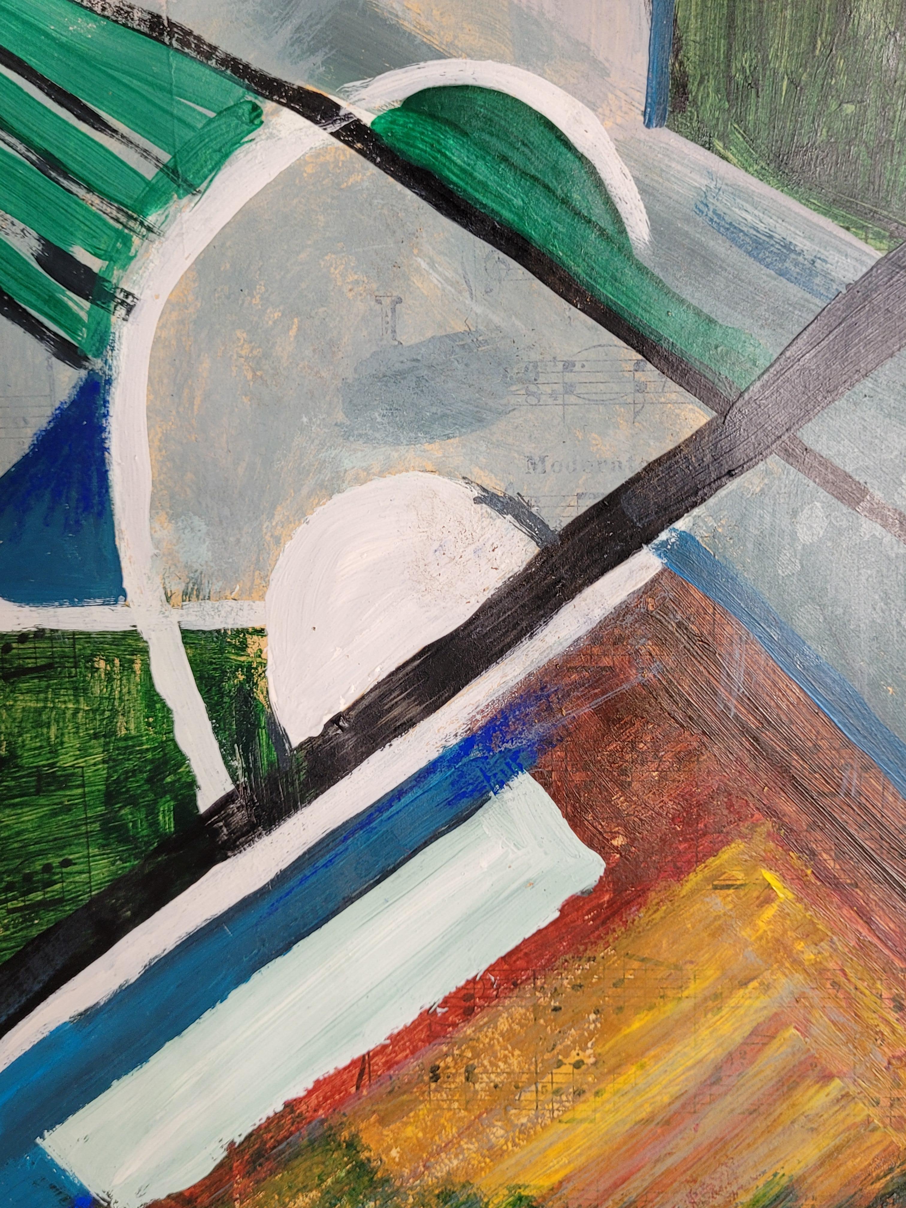 Abstrait sur le thème de la musique. Hommage à Kandinsky. en vente 1