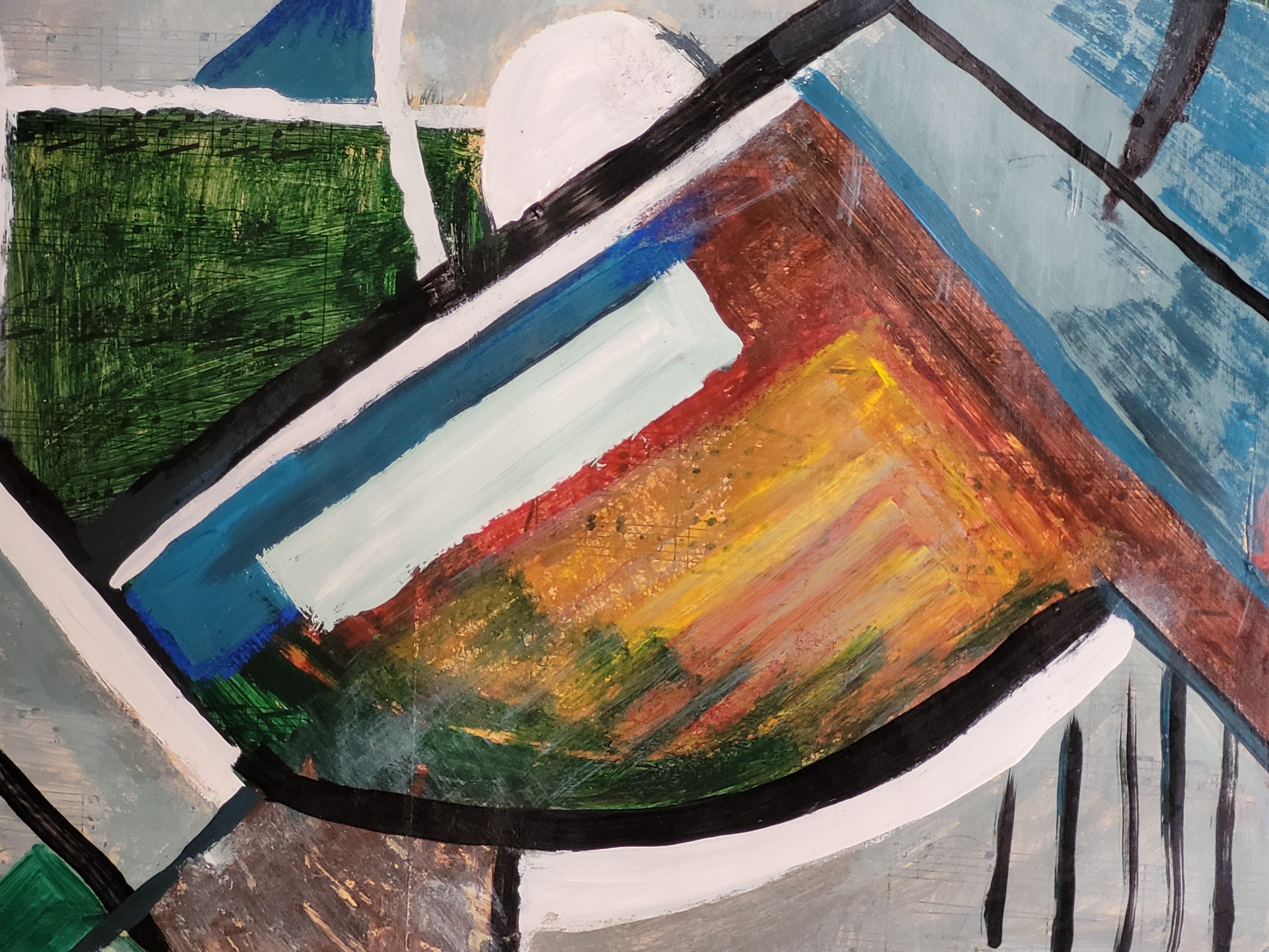 Abstrait sur le thème de la musique. Hommage à Kandinsky. en vente 2
