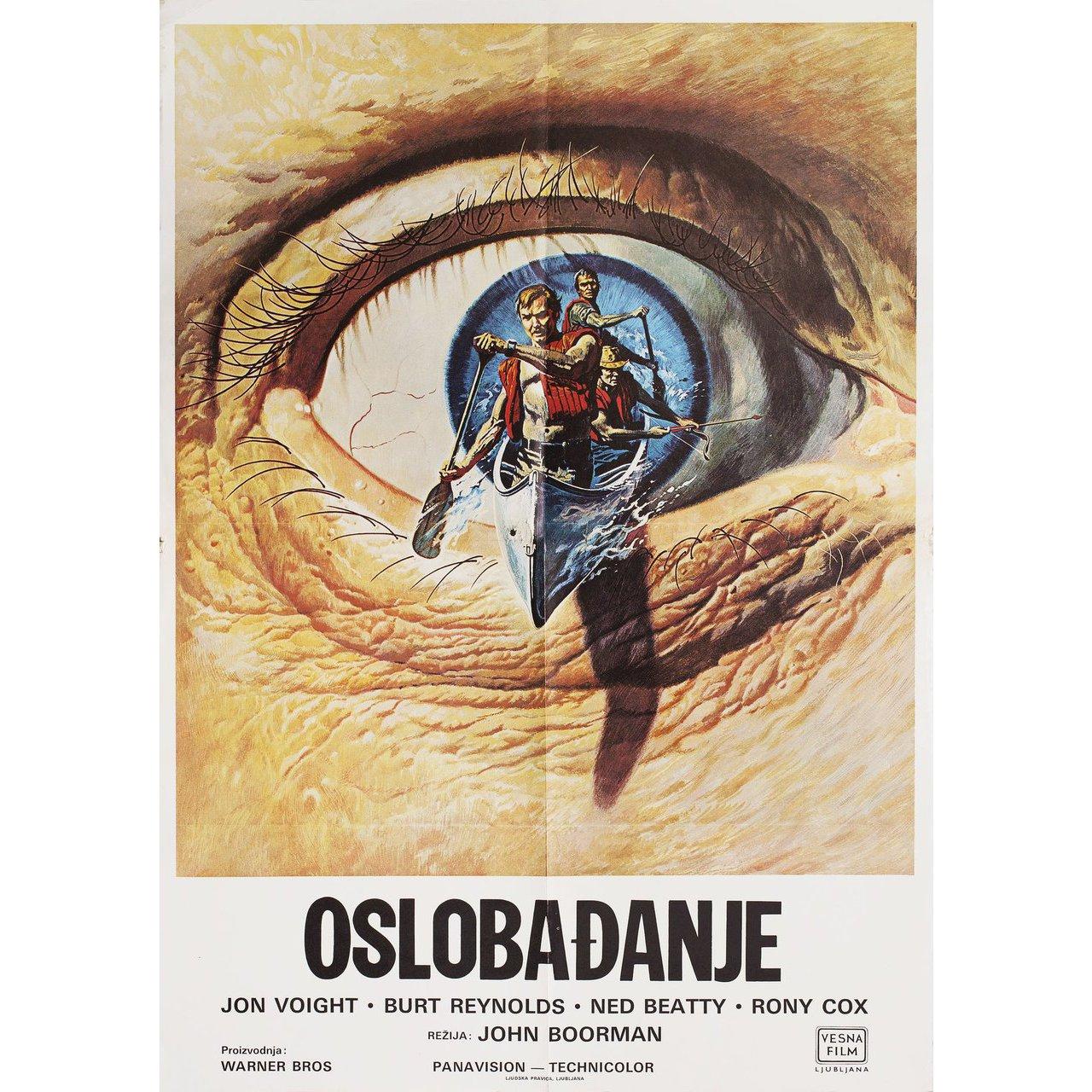 Original 1972 Yugoslav B2 poster by William Teason for the film Deliverance directed by John Boorman with Jon Voight / Burt Reynolds / Ned Beatty / Ronny Cox. Very Good-Fine condition, folded. Many original posters were issued folded or were