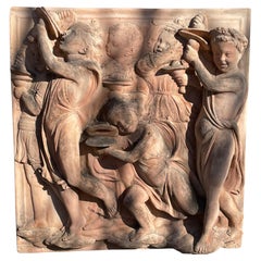 Della Robbia Cantorie Panel, Impruneta Terracotta, 20th Century