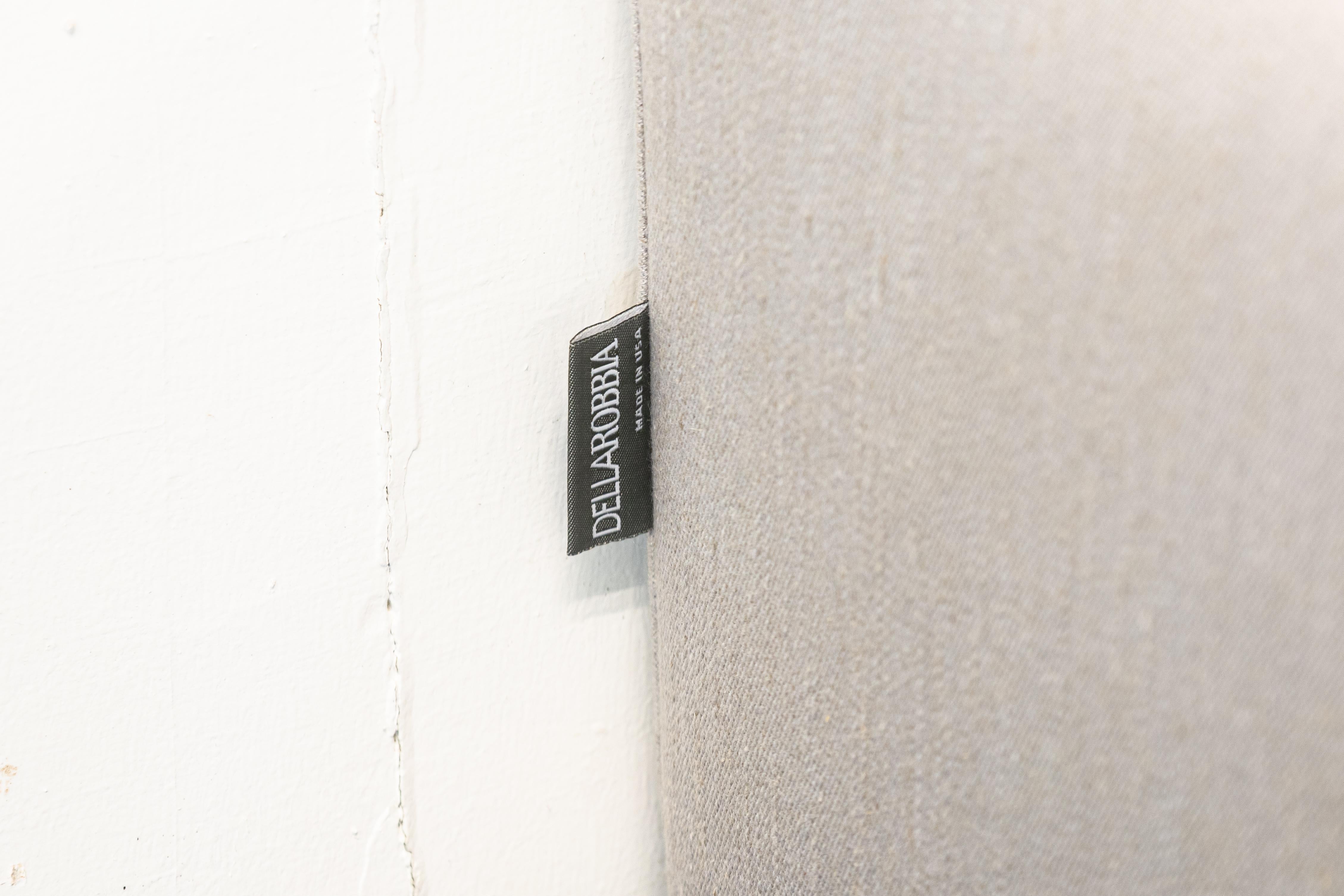 Della Robbia Sodeo Contemporary Modern 3 Piece Chrome & Wood Grey Sectional Sofa For Sale 1