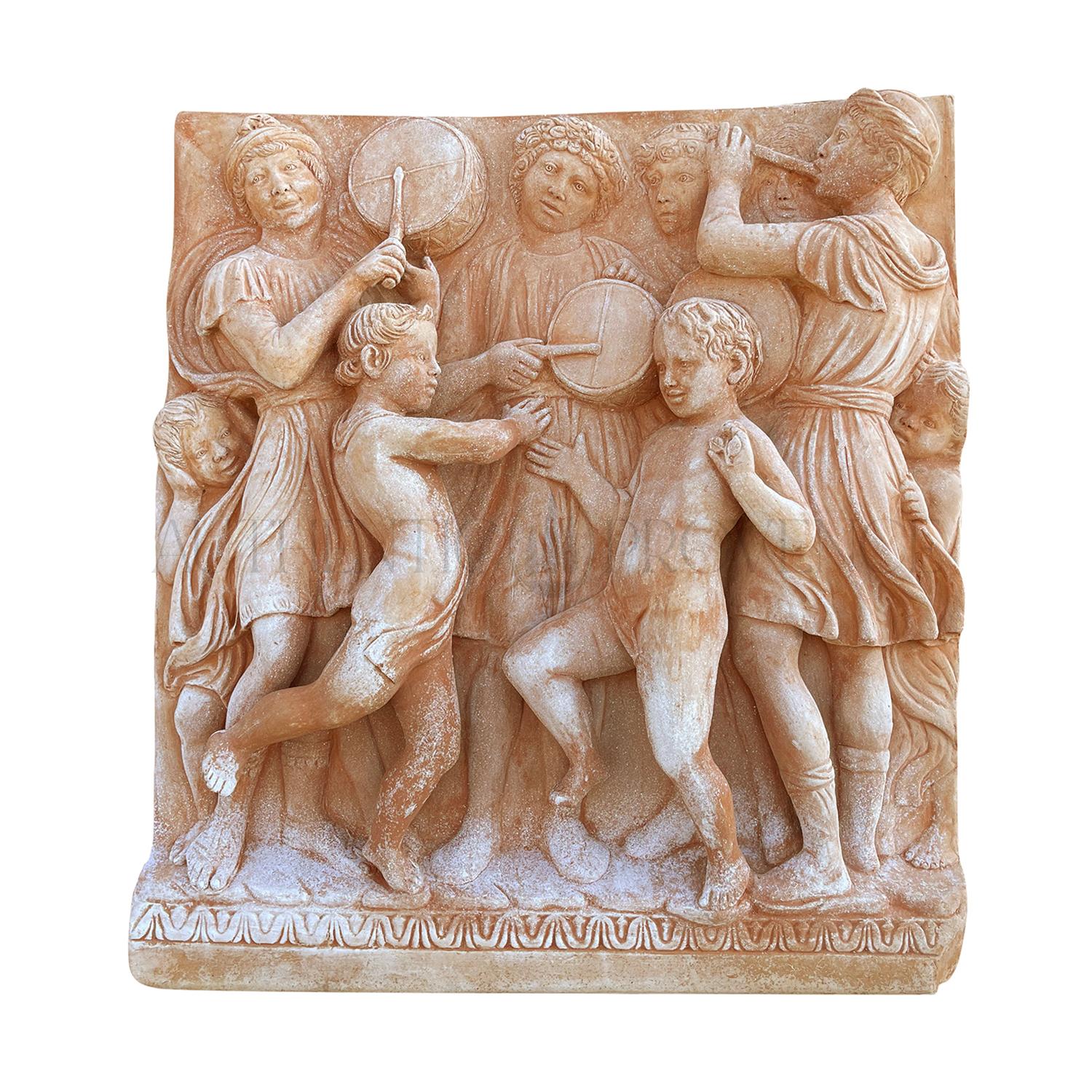 Della Robbia Tuscan Terracotta Panel