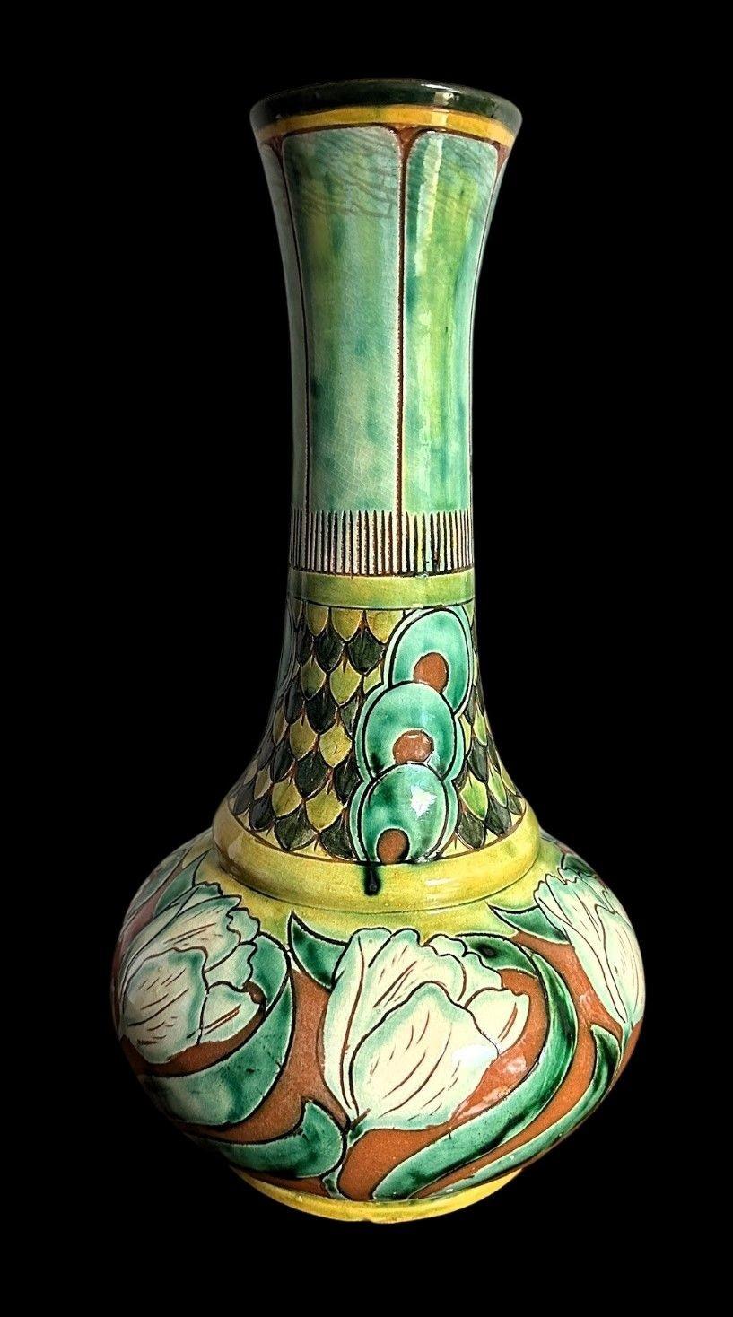 Early 20th Century Della Robbia Vase For Sale