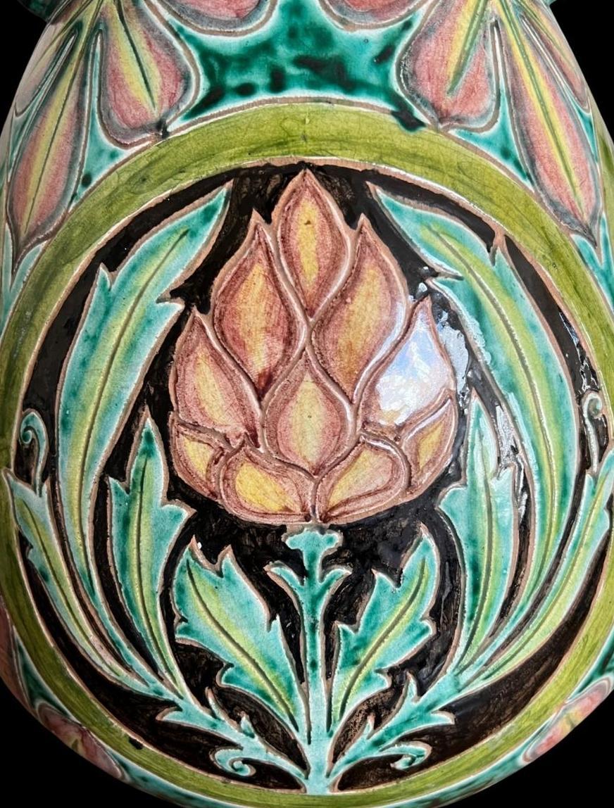 20th Century Della Robbia Vase