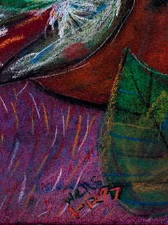 "Circus Dreams...Muted Screams, " original pastel drawing by Della Wells