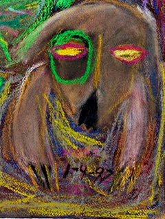 "In Darkness Grasp...Flowers Bloom, " Original Pastel signed by Della Wells