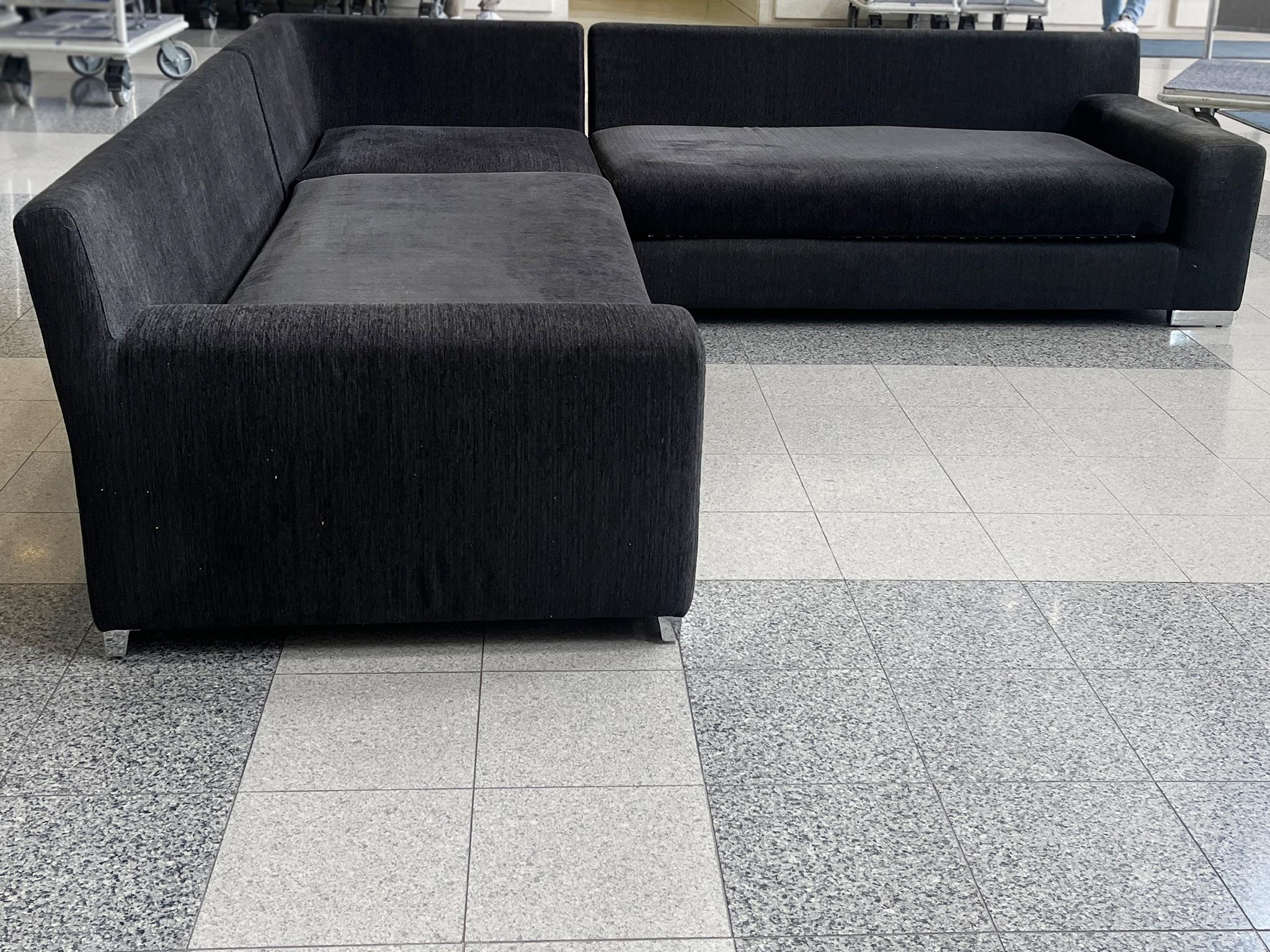 Contemporary DellaRobbia Three Piece Sectional Sofa For Sale