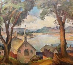 "On the Upper Mississippi" Delle Miller, Missouri Regionalist Landscape