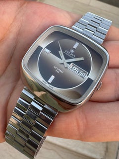 Delma Miami III Rare Chocolate Dial Automatic Stainless Steel Mens Watch