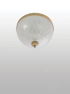 Deloitte 3 Lights Flush Mount in Gold Plate by Aggiolight