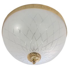 Deloitte 3 Lights Flush Mount in Gold Plate by Aggiolight