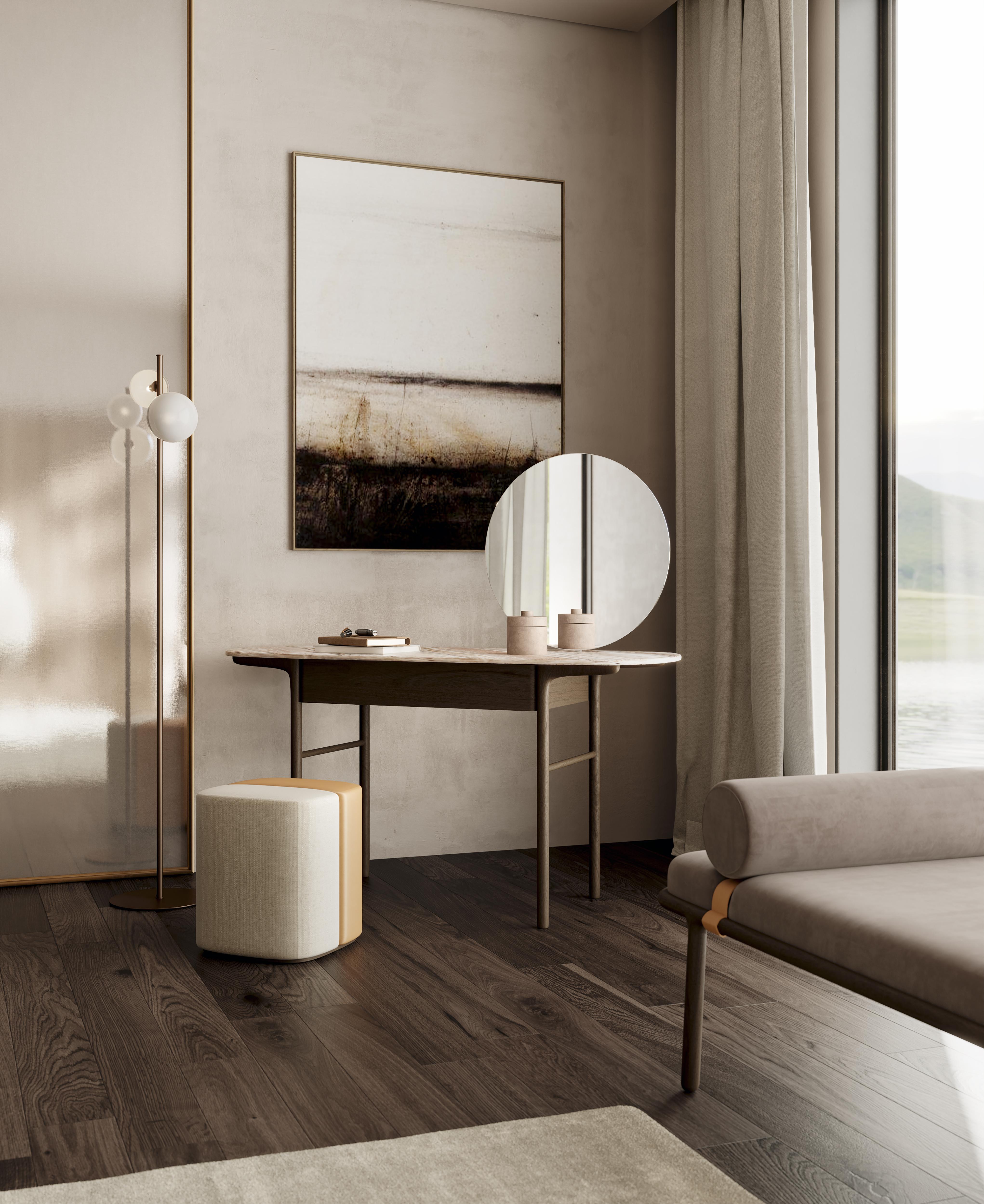 Contemporary Delorean Carpanese Home Italia Vanity Desk Modern 21st Century For Sale
