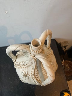 Delores De Murtas Ceramic White Floral Lamp Base